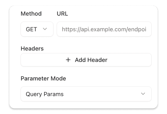 Flexible API interfaces 