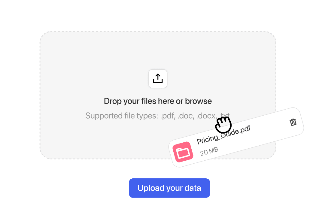 Trained with your data