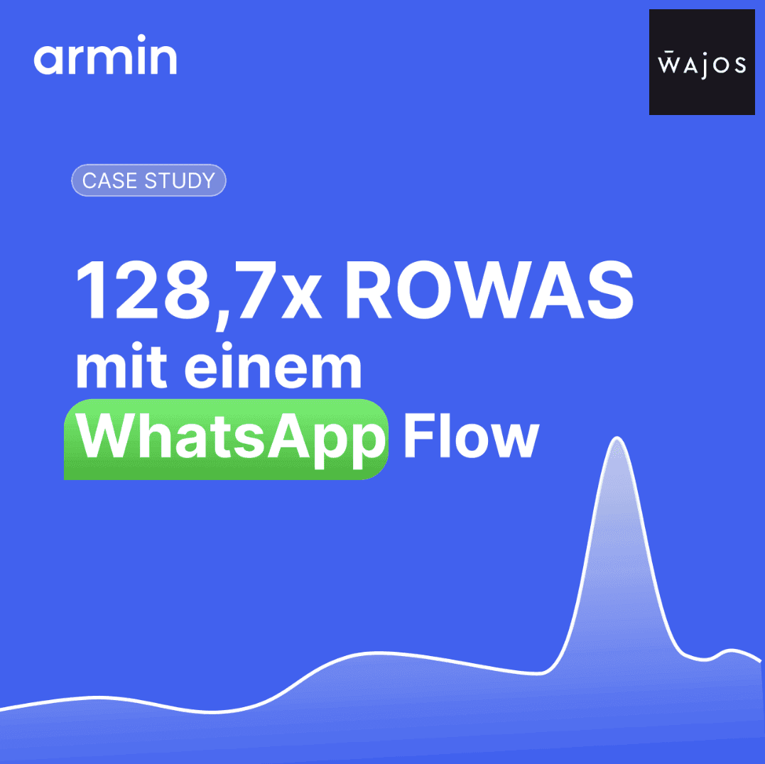 Wie Wajos mit einem WhatsApp Welcome Flow einen Return on Spend von 128,7x erzielte
