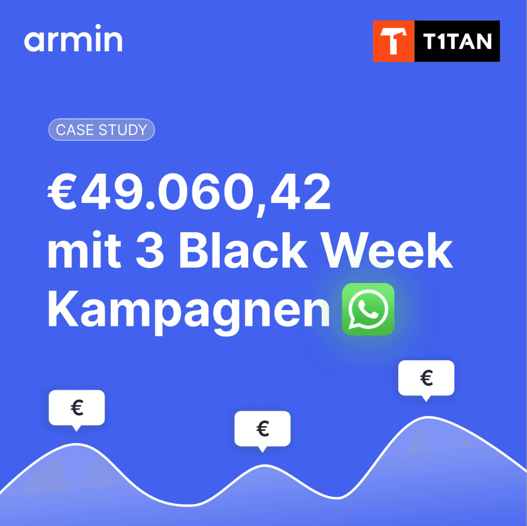 T1TAN GmbH erzielt €49.060,42 Umsatz mit WhatsApp während der Black Week